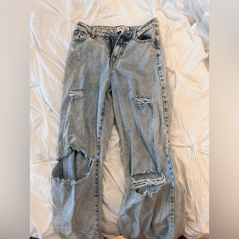 RSQ ripped baggy mom jeans